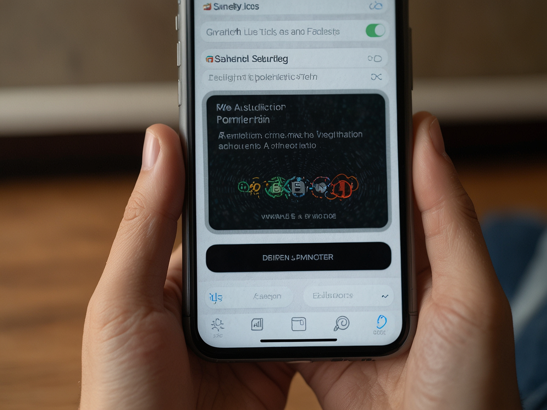 Two factor authentication visual